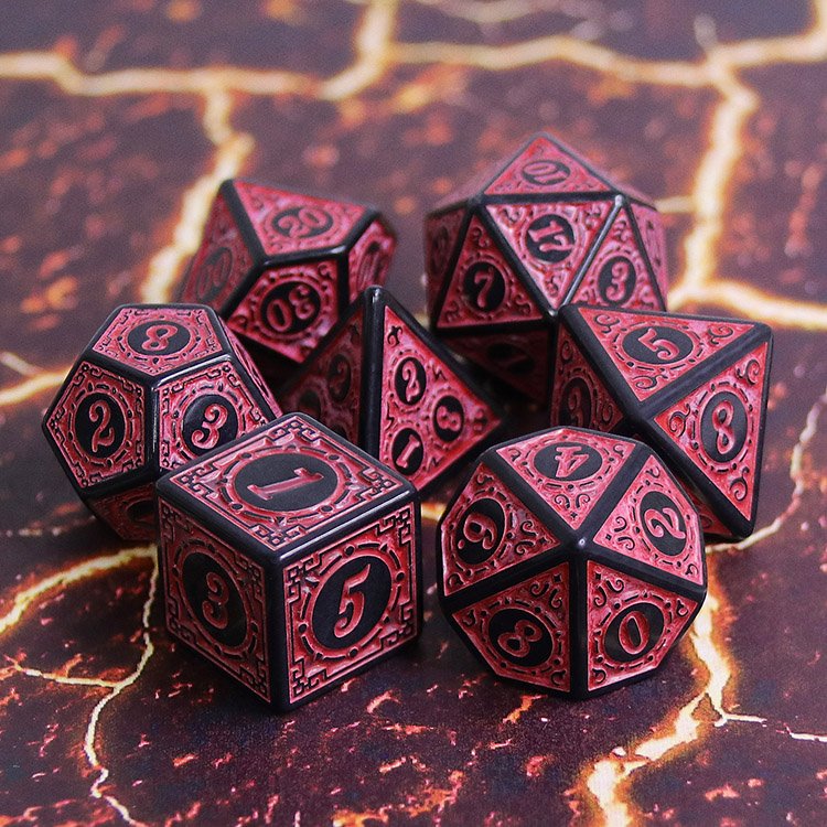 2022 HD Dice Magic Flame Custom Innovation Effect Game Dice Set