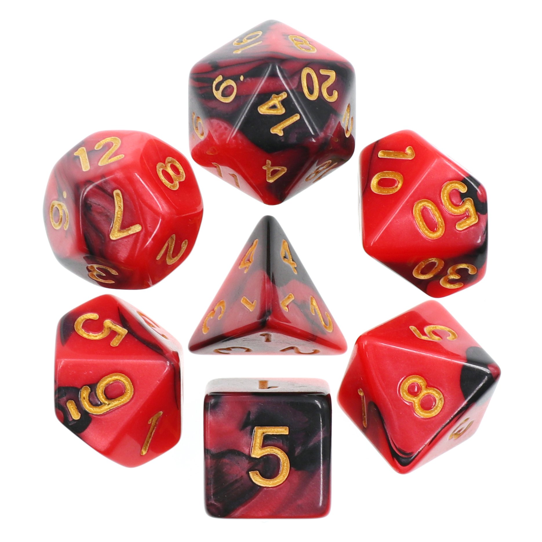 Polyhedral Dnd Dice Set mix Color Blend Dice For Dungeons And Dragons Entertainment Games