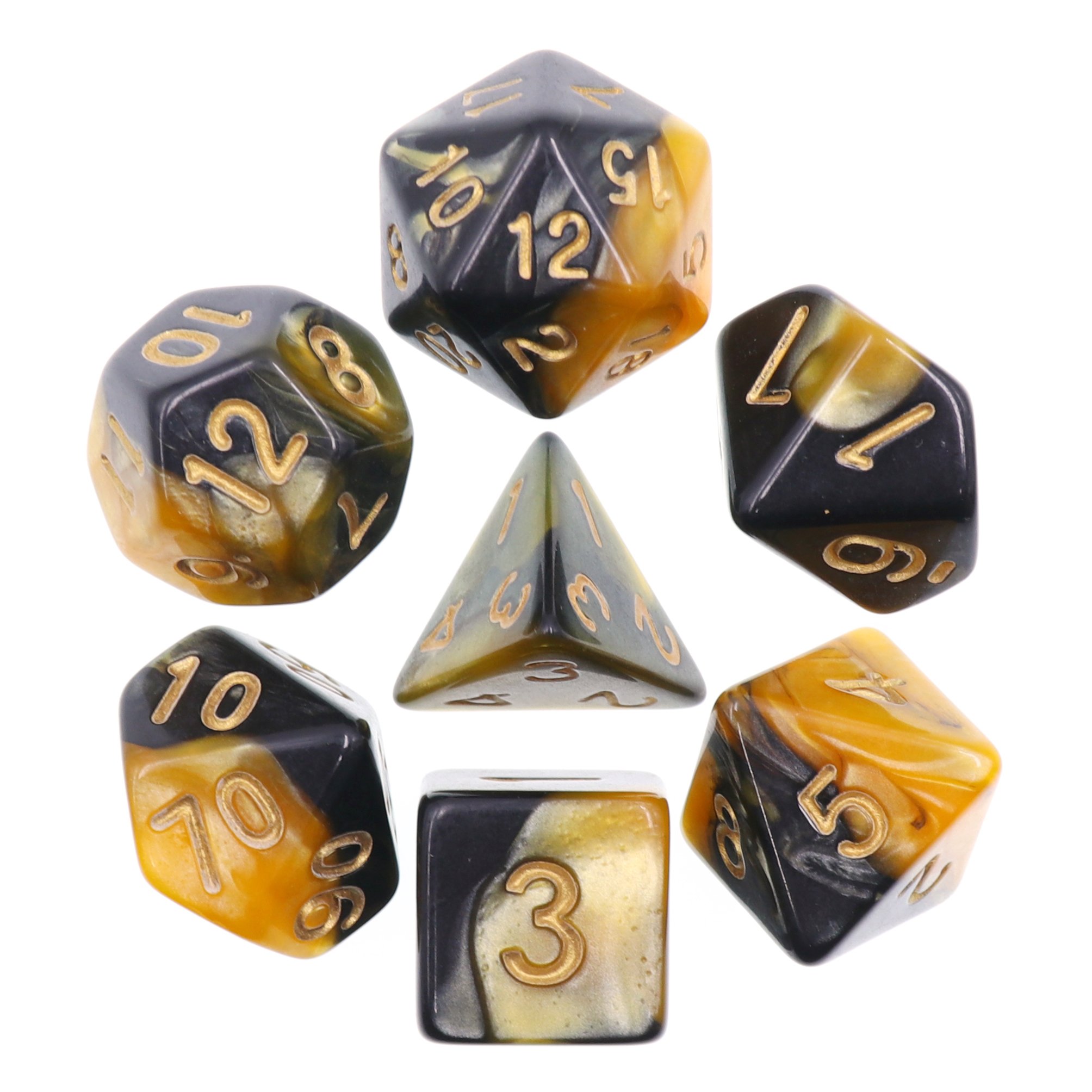 Polyhedral Dnd Dice Set mix Color Blend Dice For Dungeons And Dragons Entertainment Games