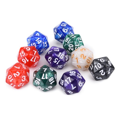 Custom 20 sided Dice Set Acrylic Polyhedral Dice Set Role Playing Game Dice