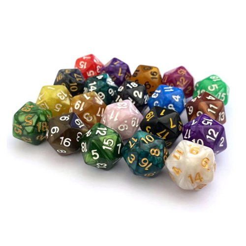 Custom 20 sided Dice Set Acrylic Polyhedral Dice Set Role Playing Game Dice
