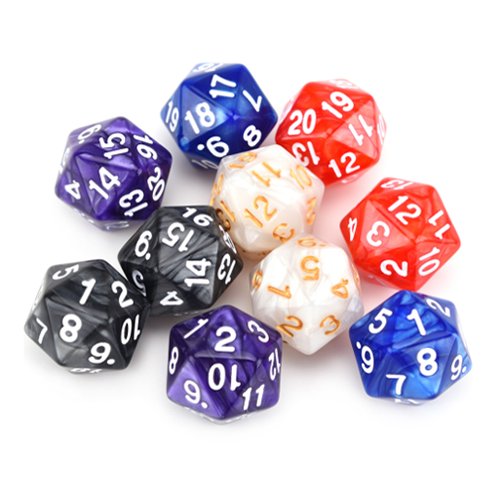 Custom 20 sided Dice Set Acrylic Polyhedral Dice Set Role Playing Game Dice