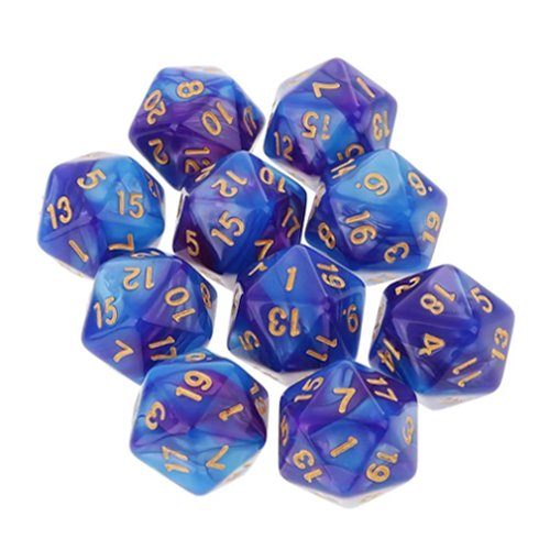 Custom 20 sided Dice Set Acrylic Polyhedral Dice Set Role Playing Game Dice