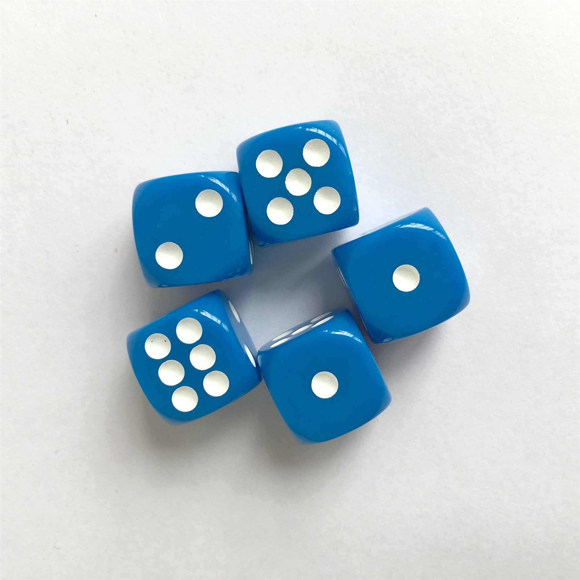 D6 with pip Dot 12mm Acrylic Round Corner Square Custom LOGO Transparent Multicolor Education School Family Polyhedral Game Dice