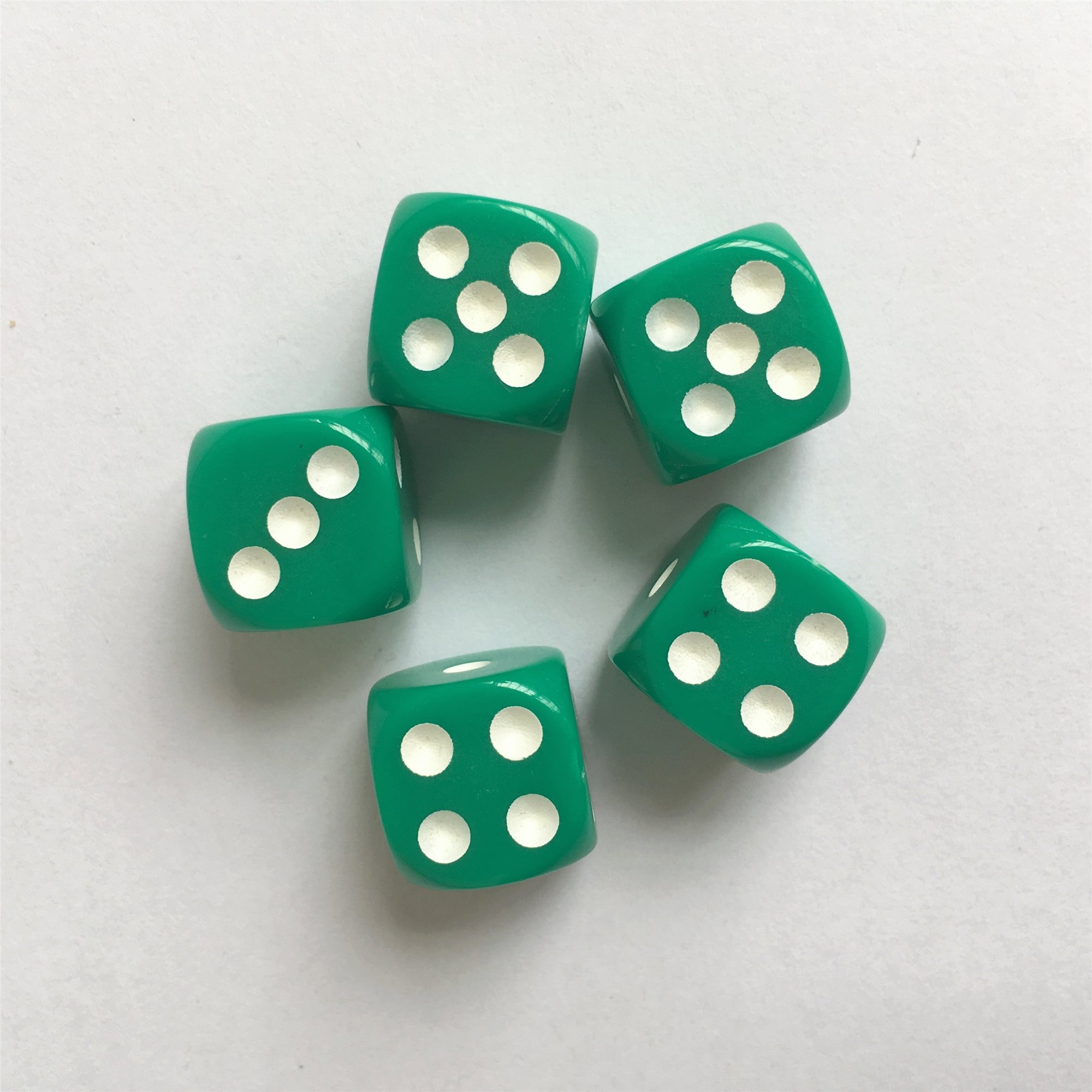 D6 with pip Dot 12mm Acrylic Round Corner Square Custom LOGO Transparent Multicolor Education School Family Polyhedral Game Dice