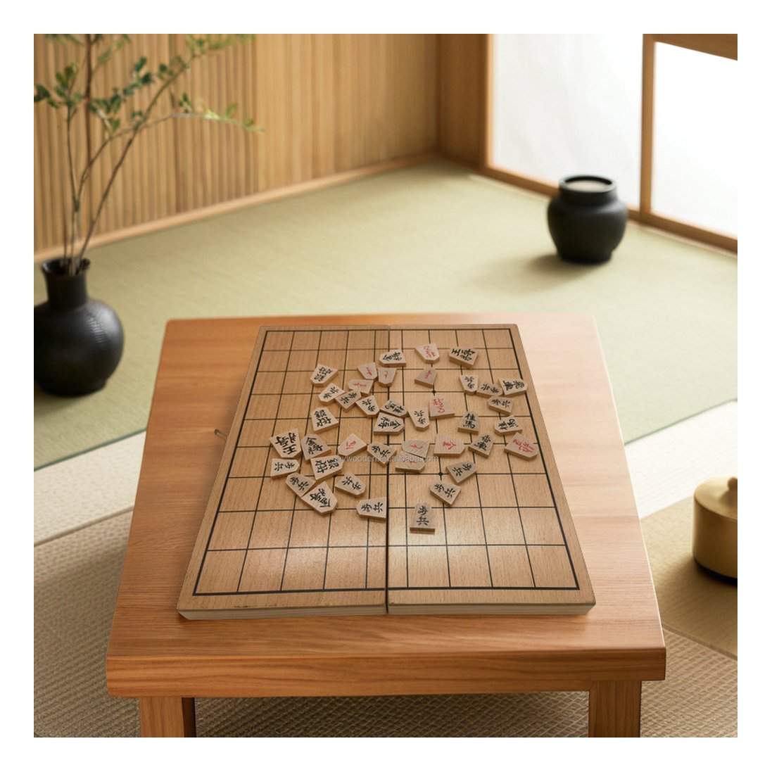 Factory Making High Quality wooden Indoor and Outdoor 3D Wooden Shogi Game Set Japanese Chess Boards Games Set