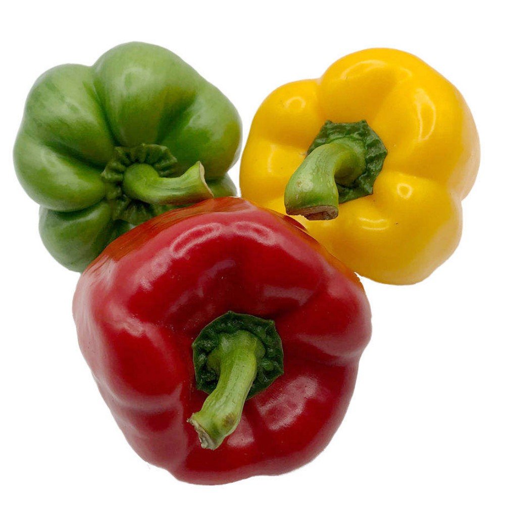 Frozen Green Red Yellow Pepper Strips and Dices