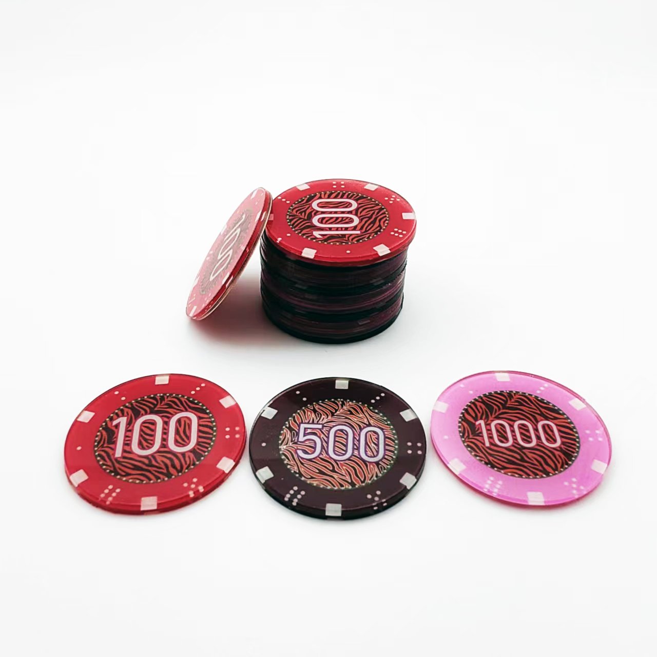 custom gambling game entertainment products poker chip dice table games casino generic gambling chips set
