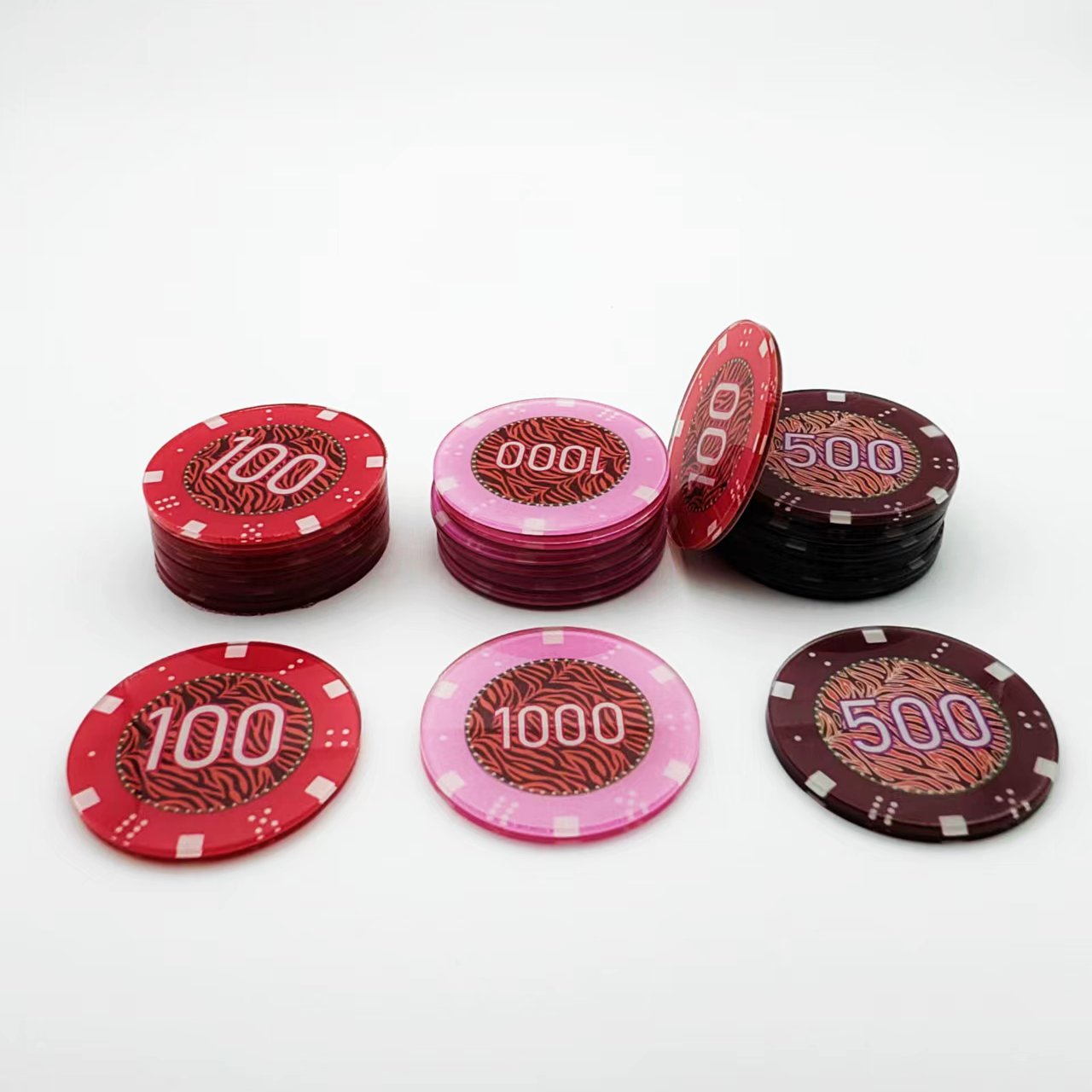 custom gambling game entertainment products poker chip dice table games casino generic gambling chips set