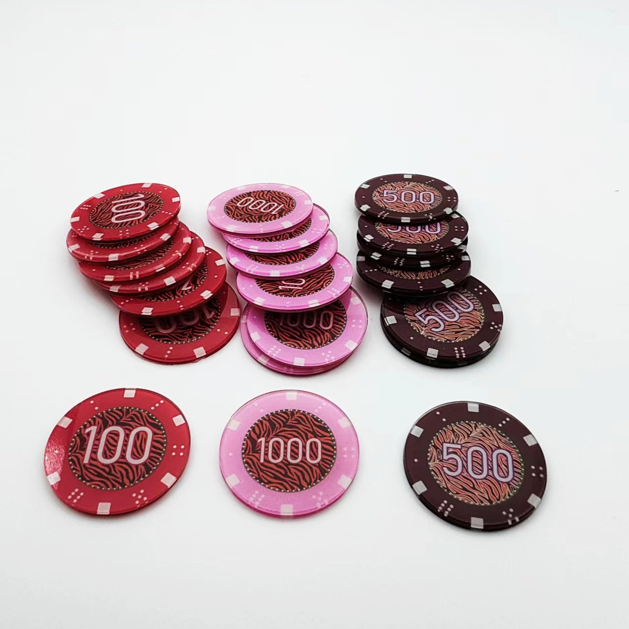 custom gambling game entertainment products poker chip dice table games casino generic gambling chips set