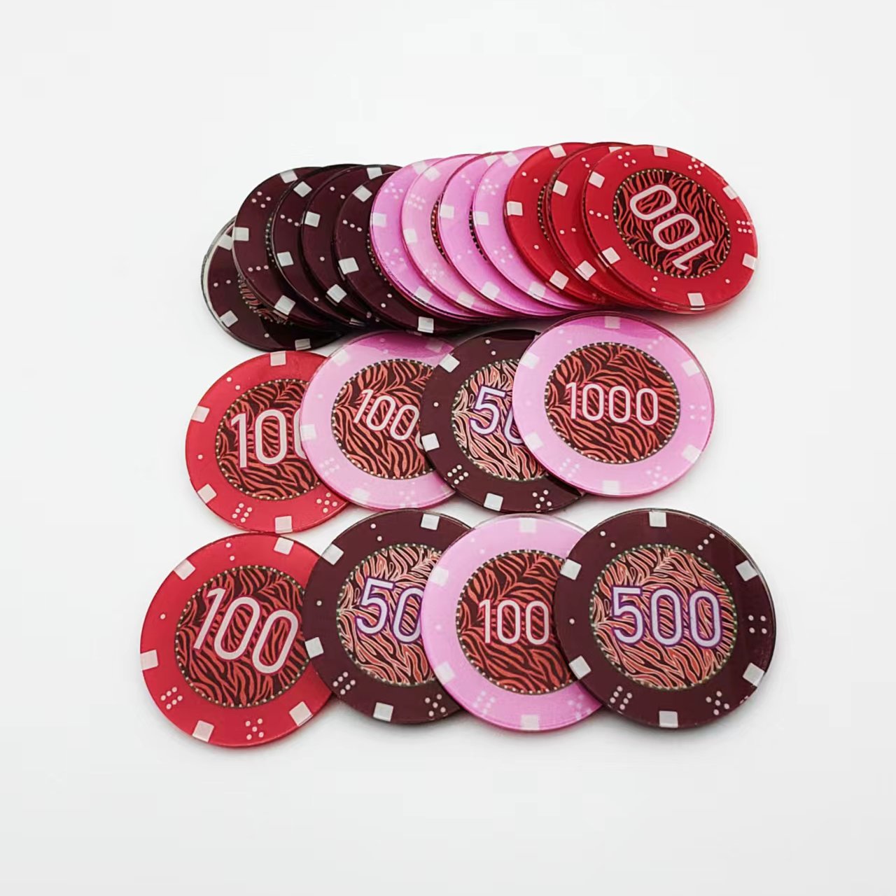 custom gambling game entertainment products poker chip dice table games casino generic gambling chips set