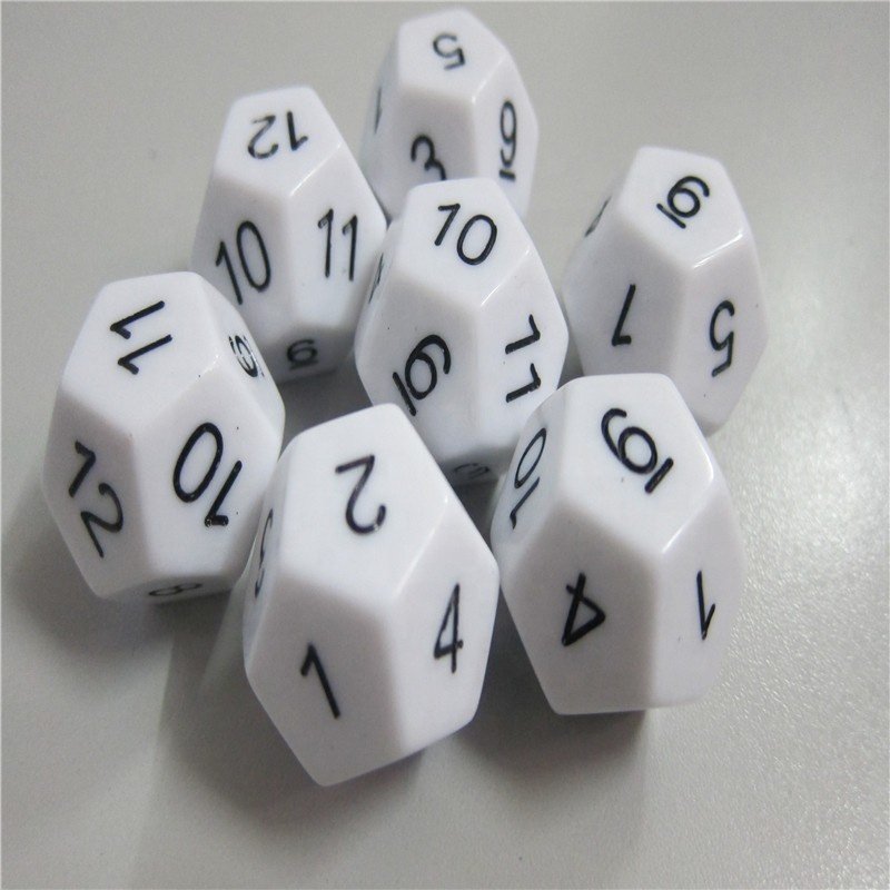 Suppliers acrylic poly resin new board game high quality custom dice color 16mm bulk dice wholesale 12 sided dice