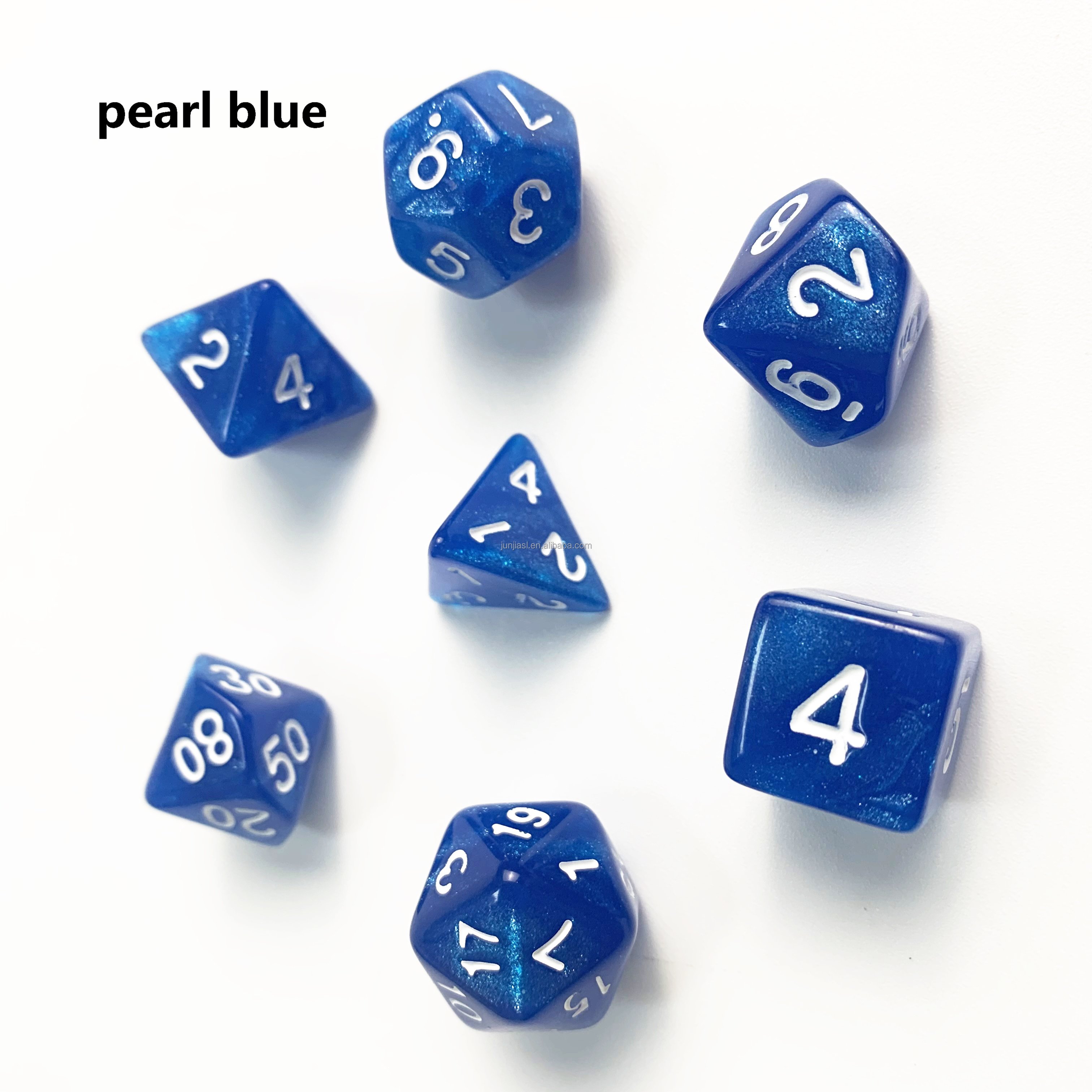 Set of 7pcs Essential DND Polyhedral Dice Cubes Acrylic D20 D6 Wood 16mm Size Soft Felling Acrylic Dice Gaming Accessory