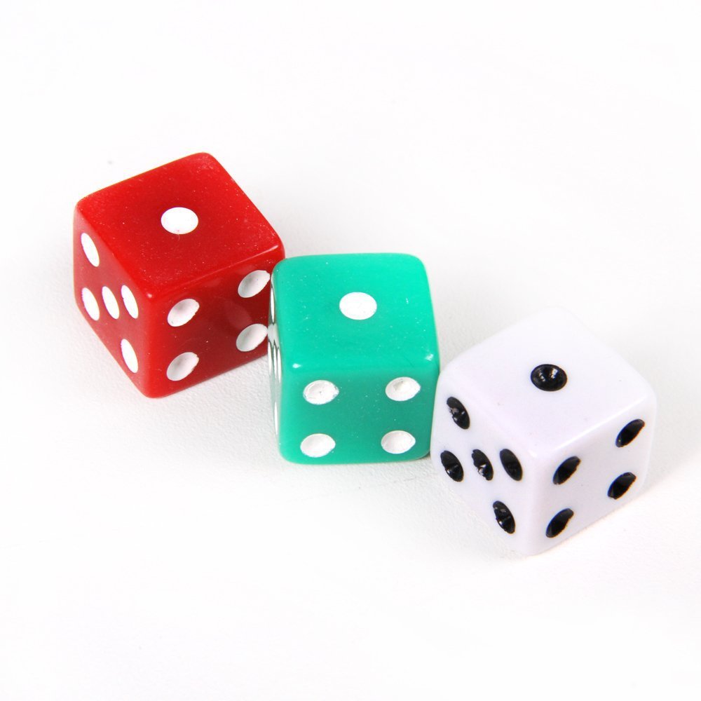 XCL 16mm Resin black and white dice set D6 customized acrylic plastic dice game 14mm 12mm