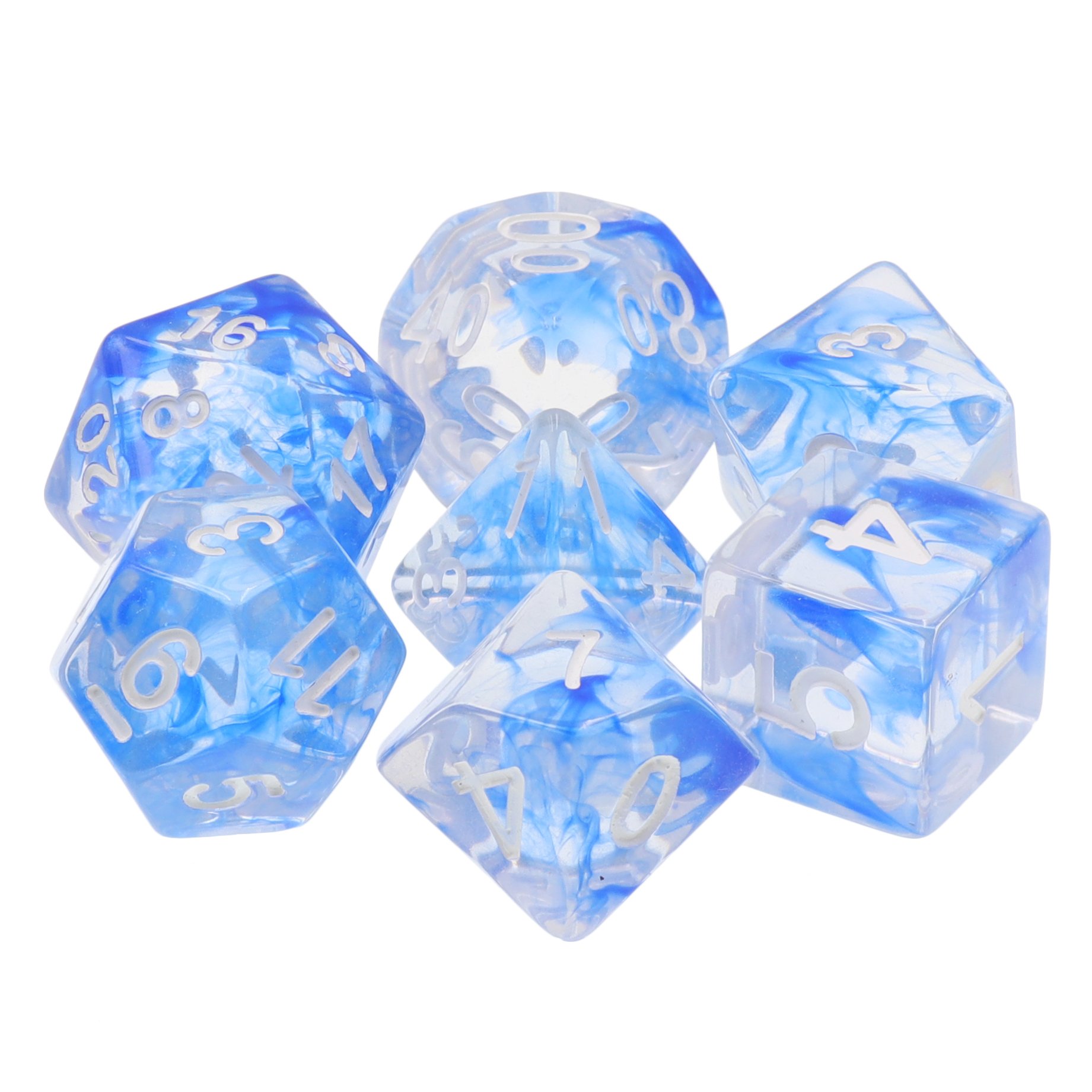 Handmade Resin Polyhedral Dice Dungeons and Dragons Custom DND Dice Set For RPG Rolling Playing Games