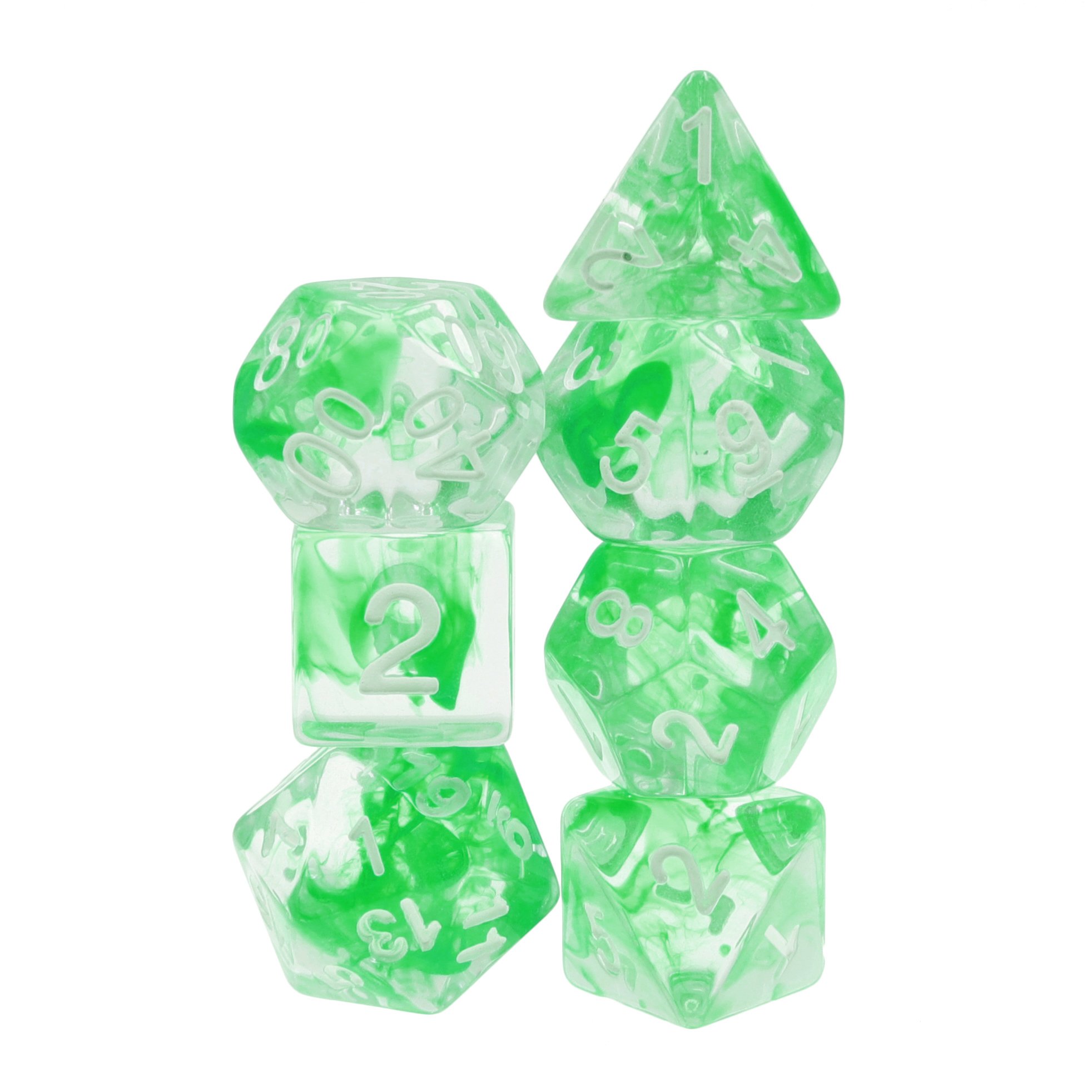 Handmade Resin Polyhedral Dice Dungeons and Dragons Custom DND Dice Set For RPG Rolling Playing Games