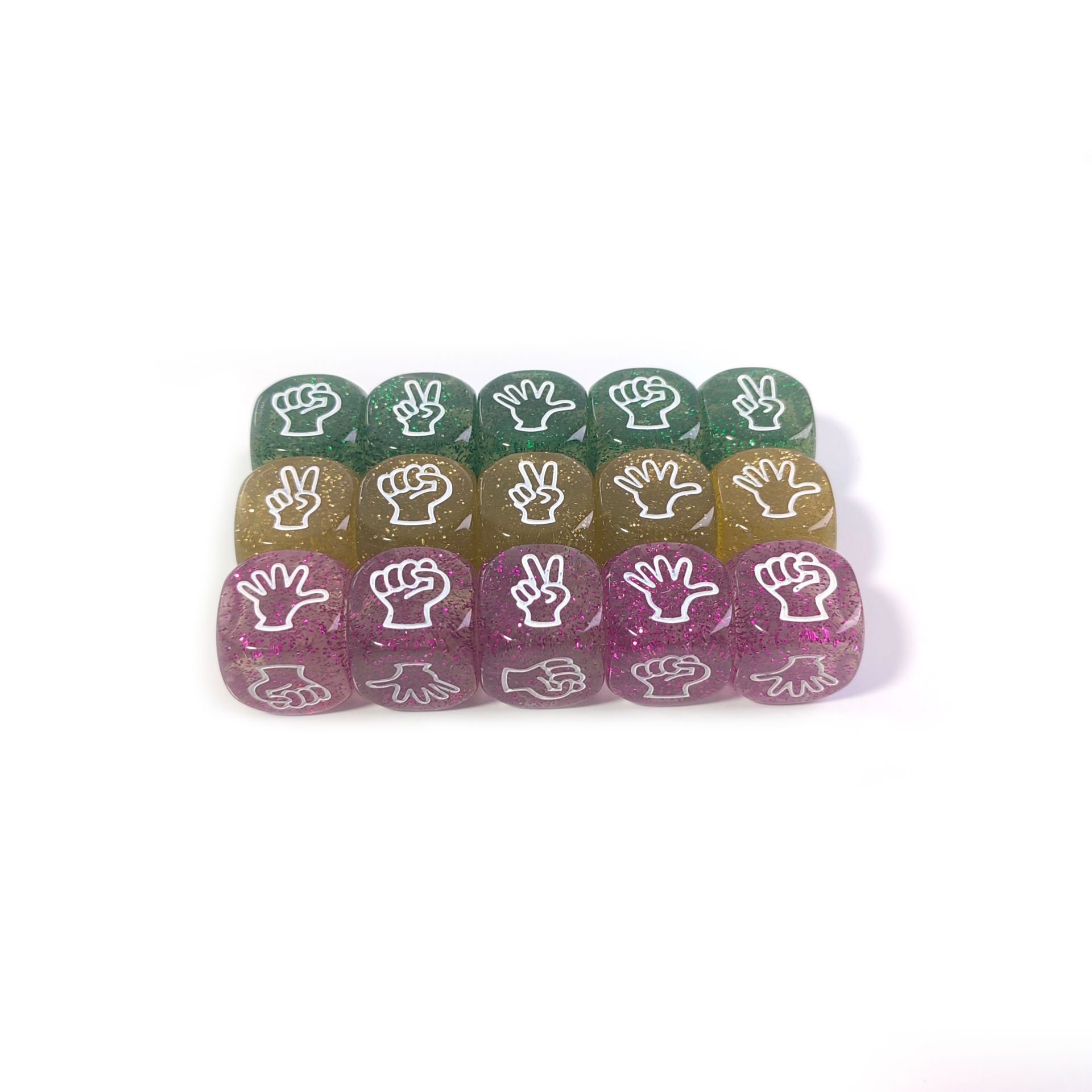 Factory Rounded Corners Custom 6 sided transparent polyhedral plastic acrylic colorful Dice For Role Game