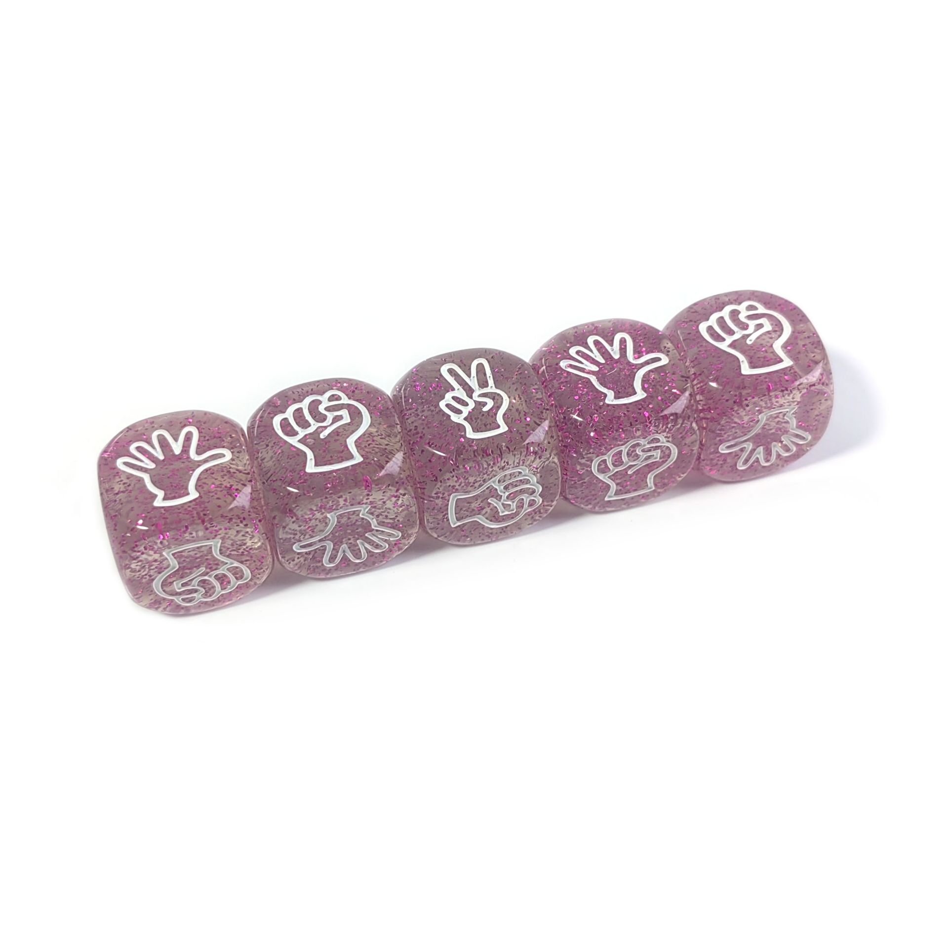 Factory Rounded Corners Custom 6 sided transparent polyhedral plastic acrylic colorful Dice For Role Game