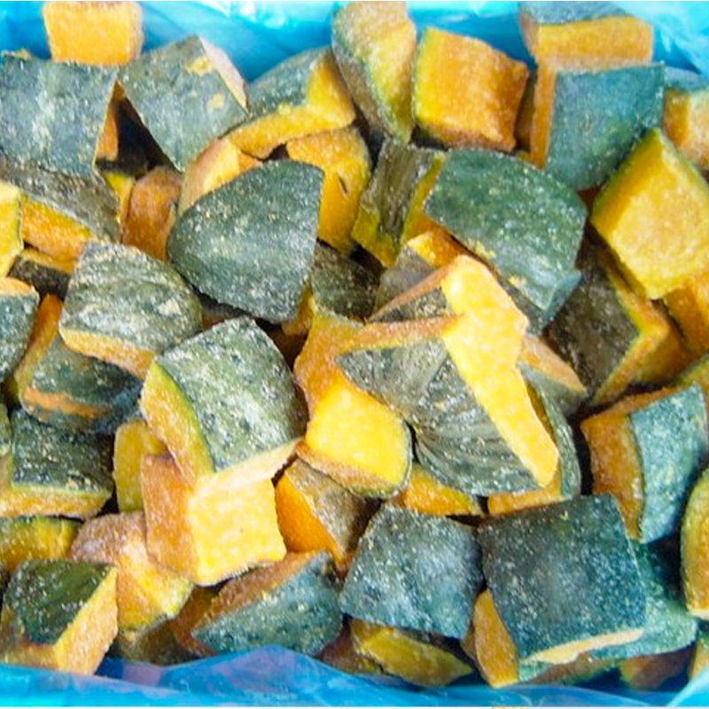 wholesales IQF Frozen vegeables halal plastic bag bulk Frozen pumpkin cut