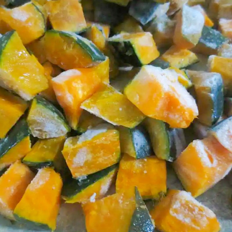 wholesales IQF Frozen vegeables halal plastic bag bulk Frozen pumpkin cut