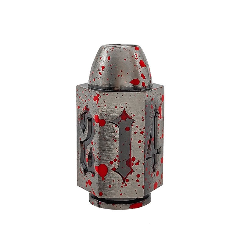Bullet Metal Dice Set 6 Pack Antique Copper Metal D6 Die Polyhedral D&D Dice for D and D Dungeons and Dragons Accessories Gifts