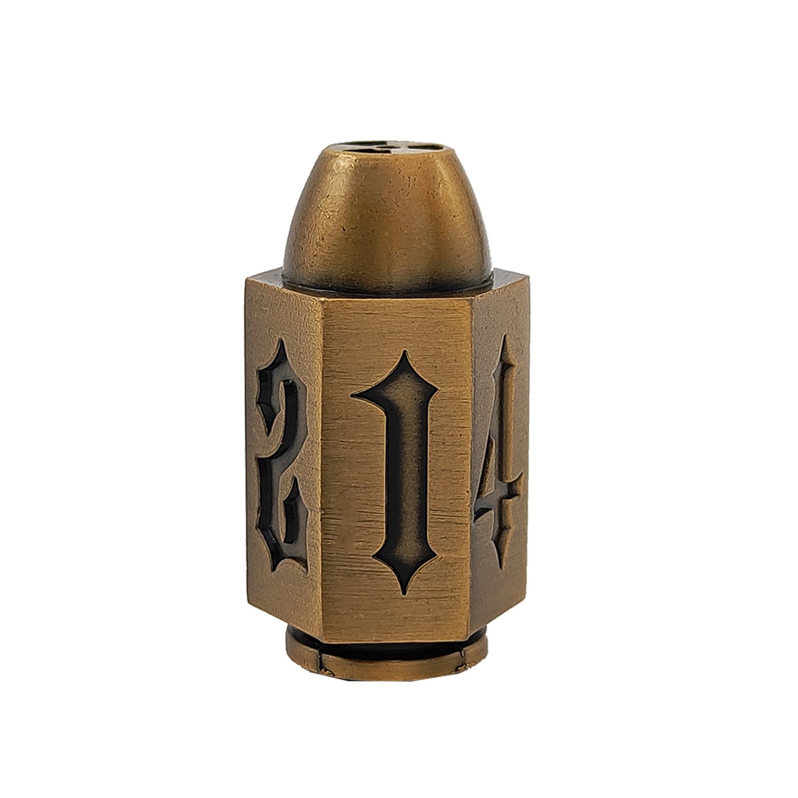 Bullet Metal Dice Set 6 Pack Antique Copper Metal D6 Die Polyhedral D&D Dice for D and D Dungeons and Dragons Accessories Gifts