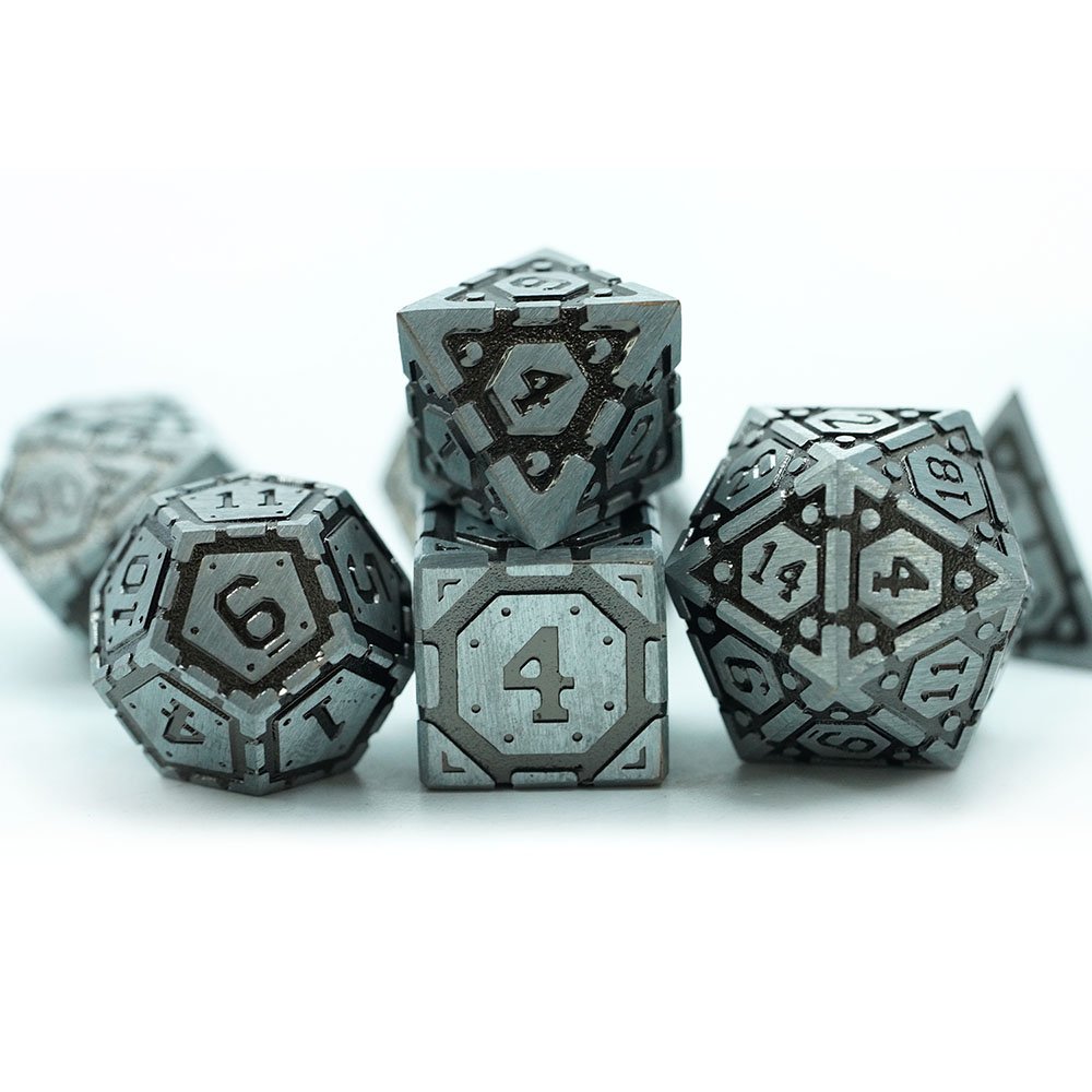 Custom-dice Polyhedral Metal Zinc Alloy 7pcs Dice Set Tools For Dnd Games