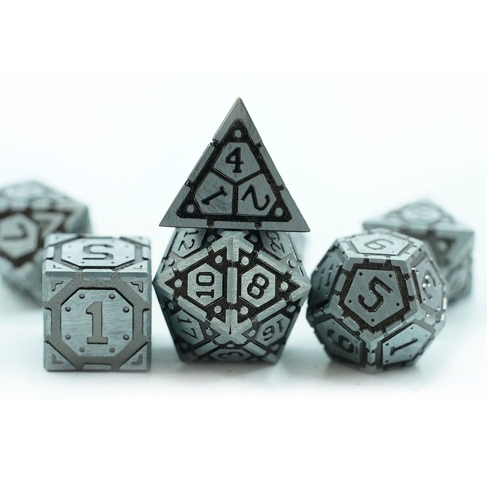 Custom-dice Polyhedral Metal Zinc Alloy 7pcs Dice Set Tools For Dnd Games