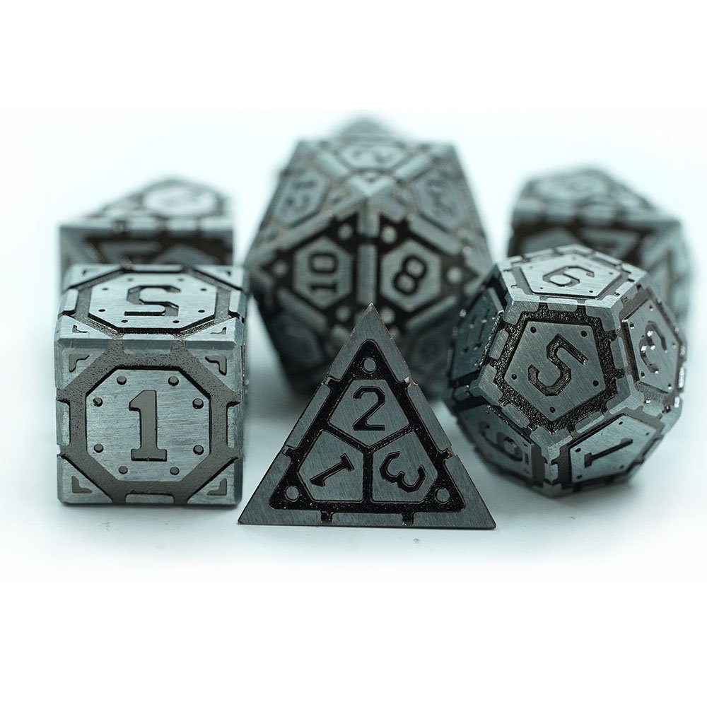 Custom-dice Polyhedral Metal Zinc Alloy 7pcs Dice Set Tools For Dnd Games