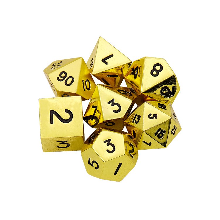 Custom 20 Sided Metal Rpg Large Blank Polyhedral Dice In Brass Souvenir Multi Color Polyhedral Game Tungsten Dice Necklace