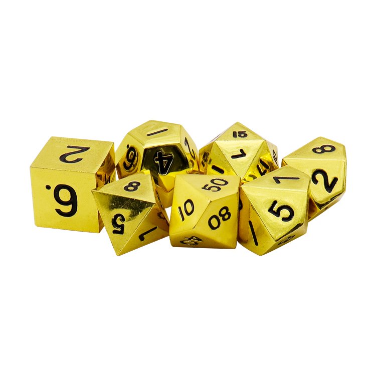 Custom 20 Sided Metal Rpg Large Blank Polyhedral Dice In Brass Souvenir Multi Color Polyhedral Game Tungsten Dice Necklace