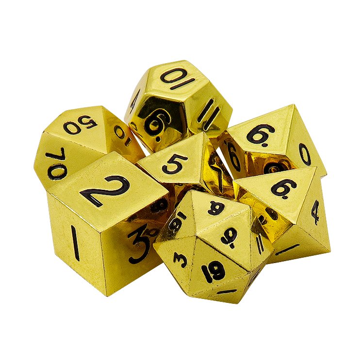 Custom 20 Sided Metal Rpg Large Blank Polyhedral Dice In Brass Souvenir Multi Color Polyhedral Game Tungsten Dice Necklace