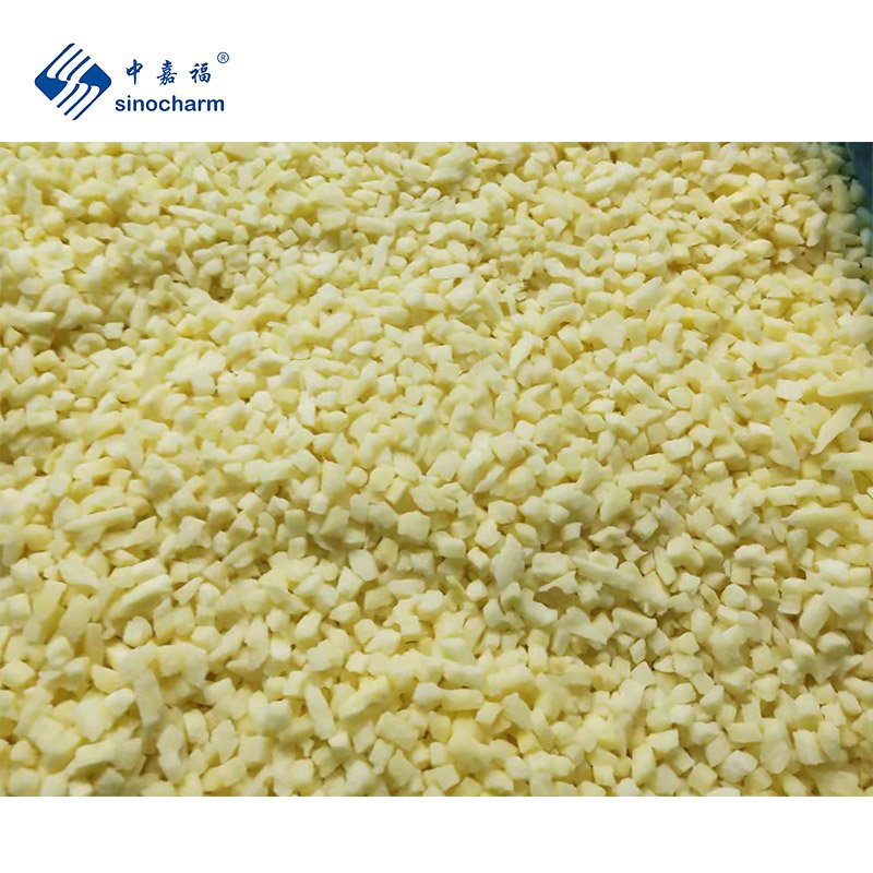 Sinocharm BRC A Approved Fresh 4*4mm Chinese IQF Diced Ginger Factory 10kg Bulk Fresh Frozen Ginger for Spices