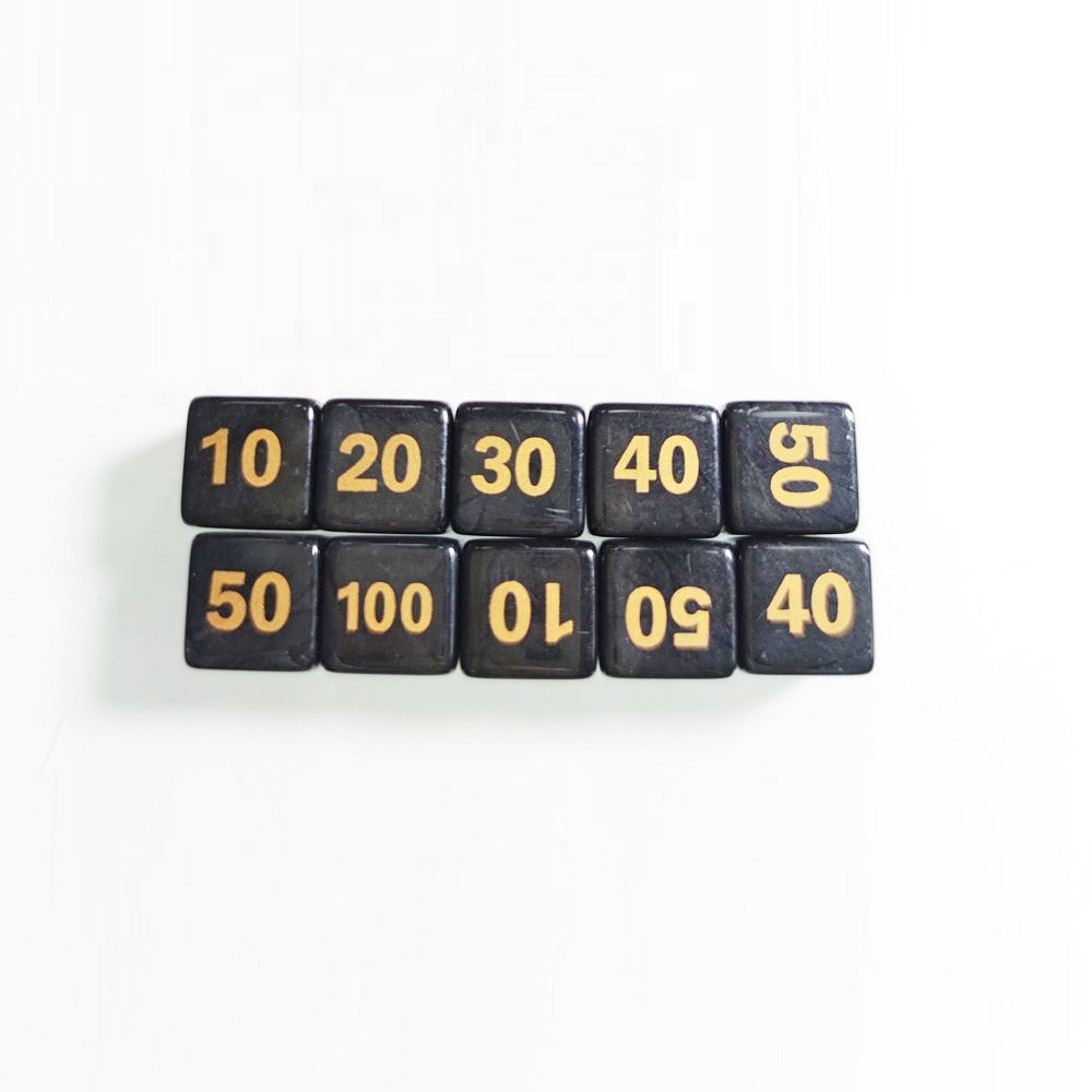 poke mon card dice PTCG 6 sides faces Blood count 14mm cube