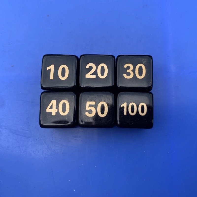 poke mon card dice PTCG 6 sides faces Blood count 14mm cube