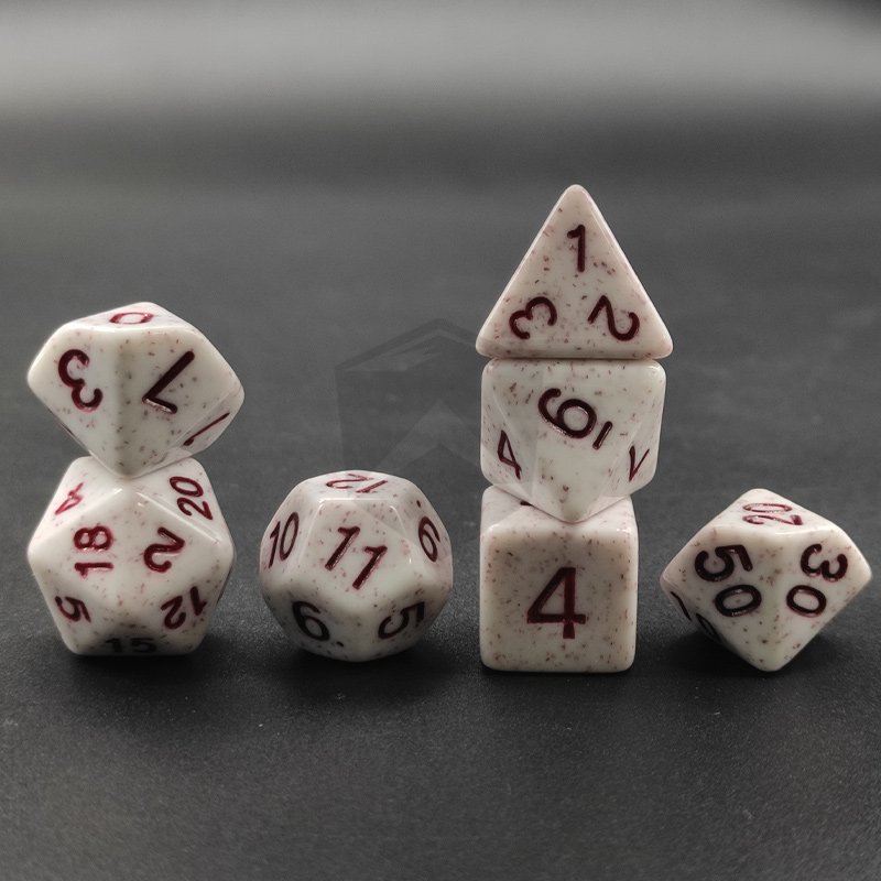 Custom Acrylic DND Roll Dice Handmade Sharp Edge Acrylic Polyhedral Dice Set D4 D6 D8 D10 D12 D20 Rpg Dice For Game