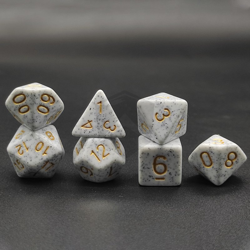 Custom Acrylic DND Roll Dice Handmade Sharp Edge Acrylic Polyhedral Dice Set D4 D6 D8 D10 D12 D20 Rpg Dice For Game
