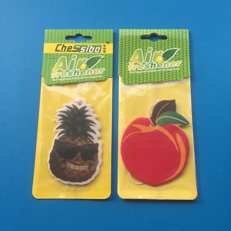 Scented hanging fuzzy dice car air freshener made in China