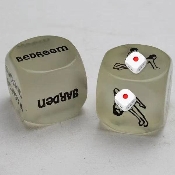 Plastic Acrylic Polyhedral Custom Adult Exercise Game Sex Dice