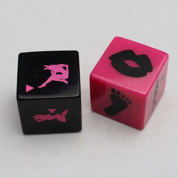 Plastic Acrylic Polyhedral Custom Adult Exercise Game Sex Dice