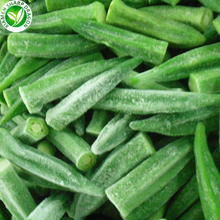 IQF Frozen Freezing Fresh Whole Best Okra Chopped Cut Sliced Wholesale Prices Organic