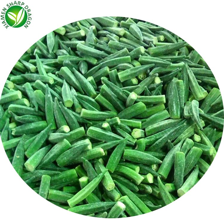 IQF Frozen Freezing Fresh Whole Best Okra Chopped Cut Sliced Wholesale Prices Organic
