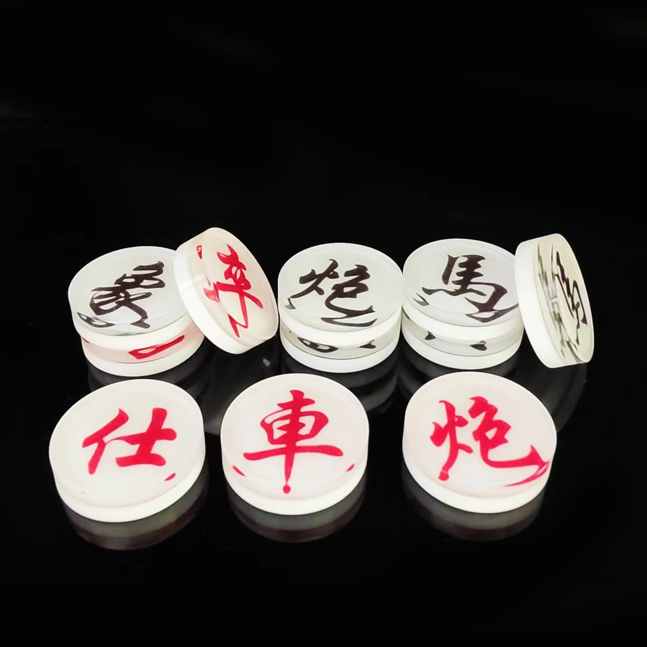 Wholesale Custom Low MOQ High-quality Acrylic Casino Game Poker Chip Set Chinese Chess Plastic Token