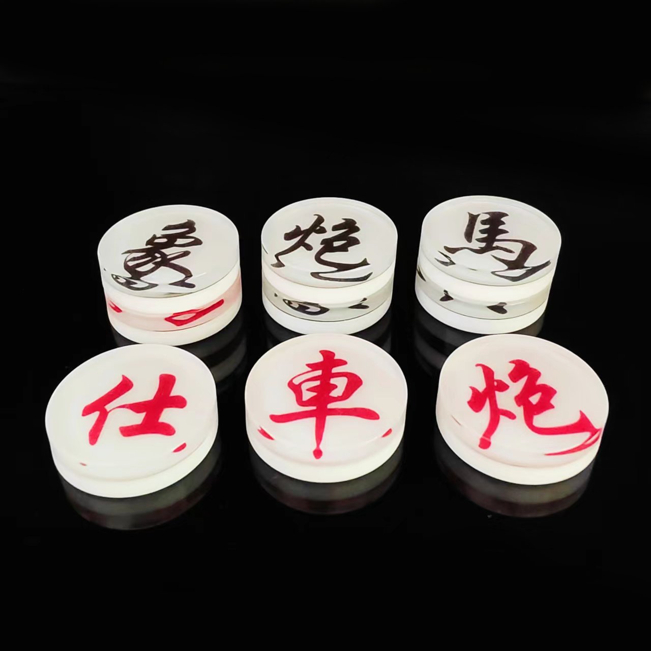 Wholesale Custom Low MOQ High-quality Acrylic Casino Game Poker Chip Set Chinese Chess Plastic Token