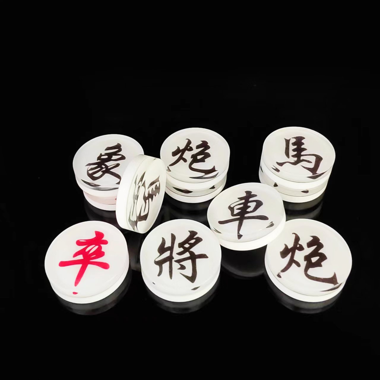 Wholesale Custom Low MOQ High-quality Acrylic Casino Game Poker Chip Set Chinese Chess Plastic Token
