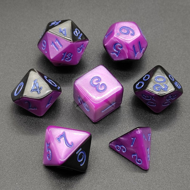 High Quality DND Dice Custom LOGO Dice Polyhedral Acrylic Dice for Dungeons and Dragons