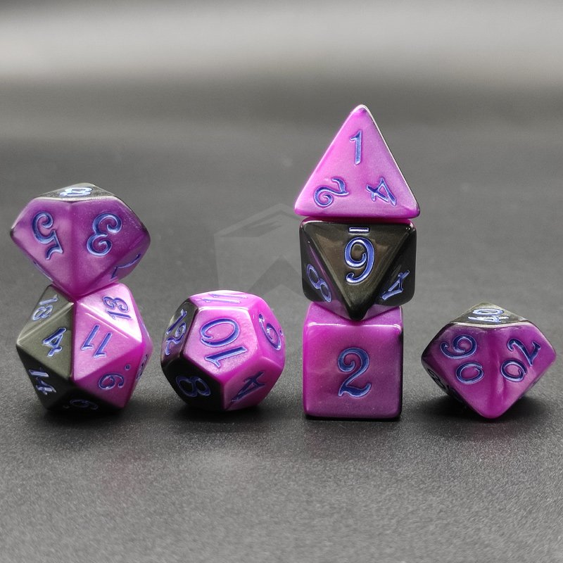 High Quality DND Dice Custom LOGO Dice Polyhedral Acrylic Dice for Dungeons and Dragons