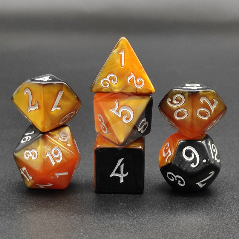 High Quality DND Dice Custom LOGO Dice Polyhedral Acrylic Dice for Dungeons and Dragons