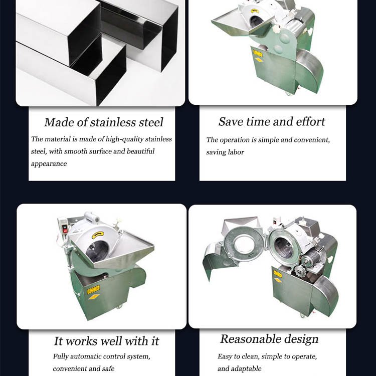 Commercial Automatic Vegetable Cutting Equipment Onion Dicing Machine Stainless Steel Potato Fruit And Vegetable Chopter