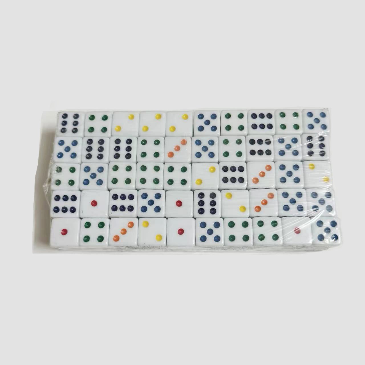 manufacturers personalized D6 16mm 25mm Colorful dots Right Angle white games acrylic custom dice
